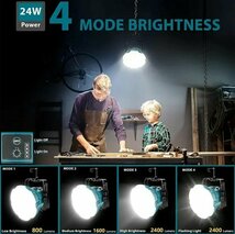 高輝度ワークライト LED 作業灯 26W 2400LM マキタ互換 純正マキタ14.4v/18vバッテリ対応クリップオンマキタライト 648_画像2