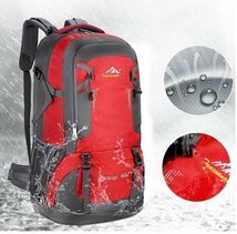 登山リュック バッグ 60L 大容量 防災バックパック ザック 男女兼用 ブラック 700_画像5