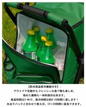 多機能椅子 イス型リュック 保温 保冷 折りたたみ コンパクト 撥水 リュックサック 保冷 キャンプ 運動会 アウトドア （ブラック）222bk_画像3