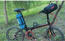 輪行バッグ 輪行袋 折りたたみ 20インチ 自転車 収納 バッグ 収納袋付き サイクリング ツーリング 持ち運び アウトドア(グリーン)532gr_画像6