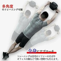 腹筋ローラー エクササイズローラー 筋トレ ダイエット器具 膝 スリムトレーナー トレーニング 静音 安定性 耐摩耗 初心者(ブラック) 277bk_画像2