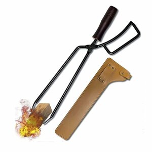  fire basami firewood tongs fire -p race tongs leather with cover wooden steering wheel super light weight barbecue . fire outdoor BBQ 520