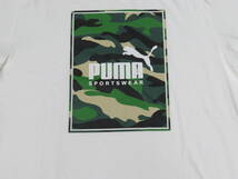 723　プーマ(PUMA)(メンズ)半袖Tシャツ メンズ ボックス ロゴ カモ（M）_画像2