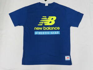 412　ニューバランス new balance Essentials Field Day NBロゴ Tシャツ青（L）
