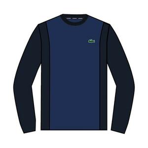 725　[ラコステ] LACOSTE　ウルトラドライバイカラークルーネックTシャツ（M）