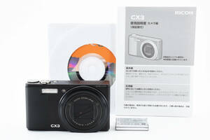 ★シャッター&フラッシュOK★ RICOH CX3 3.5-5.6mm F4.9-52.5 ブラック リコー デジタルコンパクトカメラ #M10403