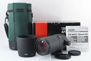 【元箱付き超美品★】シグマ SIGMA 180mm F3.5 IF MACRO APO Sony ソニー Aマウント #M10427