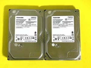 2個セット　★2TB★　DT02ABA200V　/　TOSHIBA【使用時間：953ｈ＆843ｈ】2023年製 良品 AVコマンド