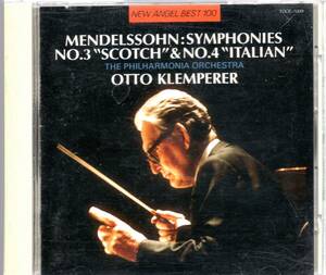 メンデルスゾーン：交響曲第3番「スコットランド」、第4番「イタリア」/クレンペラー