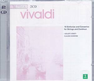 yo755　　ヴィヴァルディ：19 SINFONIAS AND CONCERTOS FOR STRINGS & CONTINUO /SCIMONE(2CD)