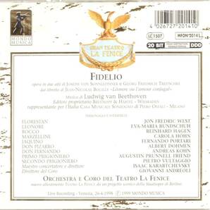 b278   ベートーヴェン：FIDELIO /ORCHESTRA E CORO DEL TEATRO LA FENICE (2CD)の画像2