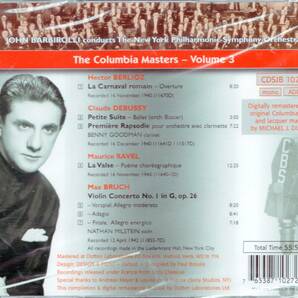 b551   ベルリオーズ他：THE COLUMBIA MASTERS Vol.3 /バルビローリの画像2