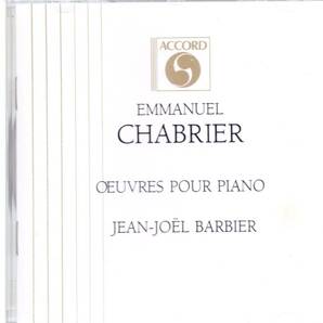 a776 CHABRIER: OEUVRES POUR PIANO /BARBIERの画像1
