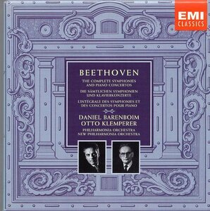 ベートーヴェン：交響曲全集＆ピアノ協奏曲全集/クレンペラー、バレンボイム（９CD)