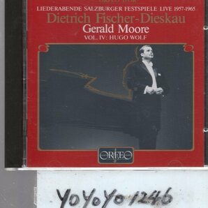 pc355 フィッシャー＝ディースカウ/MOORE・HUGO WOLF/SALZBURG FESTIVAL LIVE VOL.IVの画像1