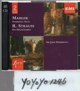 yo235 マーラー：交響曲第6番・R・シュトラウス：EIN　HELDENLEBEN/バルビローリ(2CD)