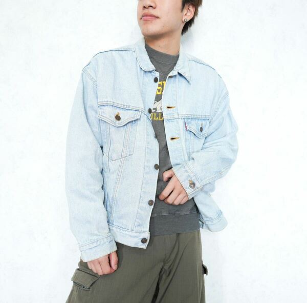 USA VINTAGE Levi's PLANE DENIM JACKET MADE IN USA/アメリカ古着リーバイスプレーンデニムジャケット(アメリカ製)