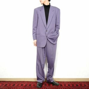 EU VINTAGE GoodHillOrder Simulation PURPLE COLOR DESIGN SET UP SUIT/ヨーロッパ古着パープルカラーデザインセットアップスーツ