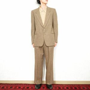 EU VINTAGE Luigi Botto TWEED DESIGN SET UP SUIT/ヨーロッパ古着ツイードデザインセットアップスーツ