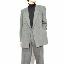 EU VINTAGE PRIMULA DOUBLE DESIGN TWEED SET UP SUIT/ヨーロッパ古着ダブルデザインツイードセットアップスーツ_画像1