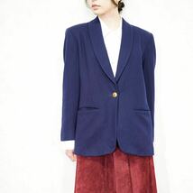 USA VINTAGE FUndamenta things PETIT 1B WOOL TAILORED JACKET/アメリカ古着1Bウールテーラードジャケット_画像1