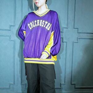 USA VINTAGE COLLEGE DESIGN DOLMAN SLEEVE GAME SHIRT/アメリカ古着カレッジデザインドルマンスリーブゲームシャツ