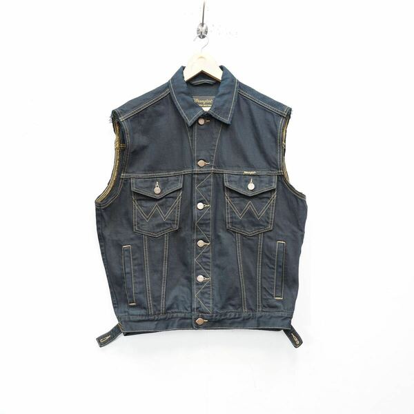 USA VINTAGE Wrangler OVER DYE DESIGN DENIM VEST/アメリカ古着ラングラー後染めデザインデニムベスト