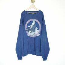 USA VINTAGE GALT CREW SEE ANIMALS PRINT DESIGN SWEAT SHIRT/アメリカ古着海の生き物プリントデザインスウェット_画像4