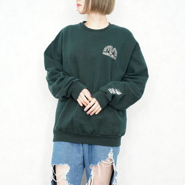 USA VINTAGE JERZEES BADGER EMBROIDERY DESIGN SWEAT SHIRT/アメリカ古着アナグマ刺繍スウェット