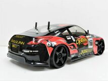 ☆ターボ機能付き☆ 2.4GHz 1/10 ドリフトラジコンカー ニッサン Z33 フェアレディーZ タイプ 黒赤 【塗装済み完成品・フルセット】_画像6