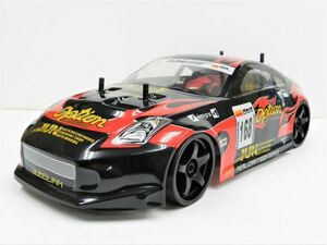 * turbo with function * 2.4GHz 1/10 drift radio controlled car Nissan Z33 Fairlady Z type black red [ has painted final product * full set ]