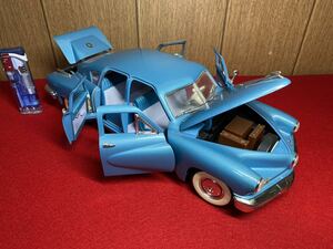 Ｋ１-ダイキャスト【 モデルカー ロード シグネチャー TUCKER 1948 ( 1/18スケール ) ROAD 】MADE IN CHINA ＞タッカー ブルー ミニカー 