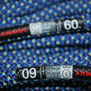 現状品 MAMMUT 60ｍ シングルロープ クライミングロープの画像6