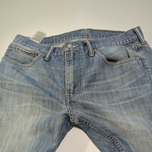 ☆訳アリ　LEVI'S　リーバイス デニムパンツ ジーンズ ジーパン　W34 インディゴ　ユーズド加工　メンズ　アメカジ　バイカー　ワーク　_画像3