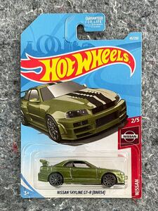 Hot Wheels 2019 Nissan Skyline GT-R BNR34 ホットウィール 日産 スカイライン USカード