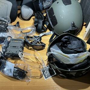 エアガン サバゲー用 装備品 いろいろ セット 検索) ヘルメット アイウェア フェイスマスク ポーチ ホルスター スリング パッドの画像2