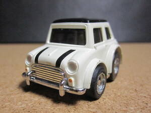 ☆MINI（オフホワイト×ブラックのツートン）☆チョロQ☆全体的にダメージあり☆Morris MINI Cooper☆