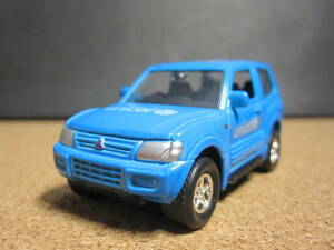 * Mitsubishi Pajero ( Short ) three generation model /unicef support car blue * die-cast minicar *1/64*WELLY* beautiful goods *