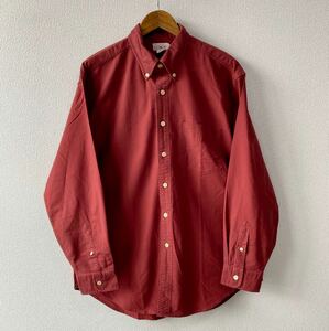 90s J.CREW ボタンダウン シャツ L 長袖 コットン Jクルー 旧タグ