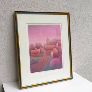  genuine work guarantee art work [ scenery / origin . flat ] lithograph limitation 100 part picture fine art art antique goods author Zaimei width 57.2× length 70.3