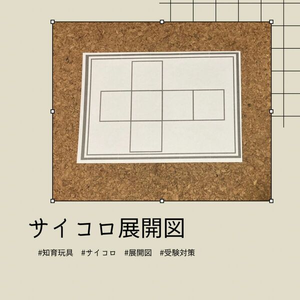 サイコロ　展開図　立方体　中学受験　小学生　幼児教育　フラッシュカード　算数　図形