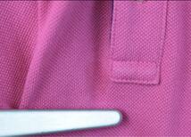 RALPH LAUREN ラルフローレン コットン 半袖 ポロワンピース ロング丈 ピンク系 Lサイズ ブランド レディース ワンポイント ロゴ_画像8