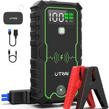 UTRAI ジャンプスターター 12V車用 エンジンスターター 大容量27000mAh ピーク電流3600A ワイヤレス充電対応 _画像1