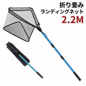 タモ網 2m ランディングネット 折畳み式 たも網 釣り 釣具 タモ 渓流