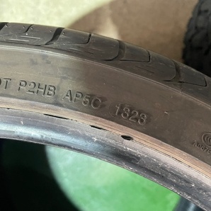 中古夏タイヤ2本セット 245/35R21 96Y DELINTE2023年製造9分山売り切りの画像4