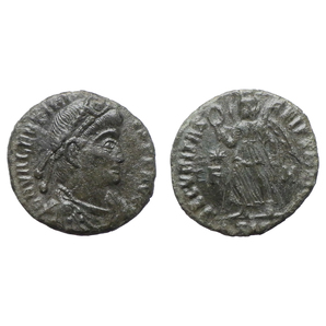 ★1円スタート★【古代ローマコイン】Valentinian I（ウァレンティニアヌス1世）クリーニング済 ブロンズコイン 銅貨 フォリス(mGbTbmAwPY)の画像1