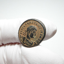 【古代ローマコイン】Constantius II（コンスタンティウス2世）クリーニング済 ブロンズコイン 銅貨 フォリス(39NnZHXziP)_画像3