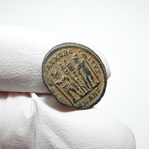 【古代ローマコイン】Constantius II（コンスタンティウス2世）クリーニング済 ブロンズコイン 銅貨 フォリス(39NnZHXziP)_画像7