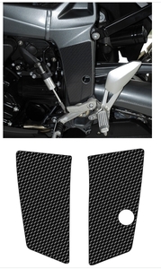 [新品 未使用]BMW K1200R BMW K1300R/BMW K1300S BMW K1200S Real Carbon カーボン 左右フレーム カバー傷 プロテクタースクラッチ 傷防止