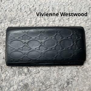 Vivienne Westwood 長財布 レザー 型押し
